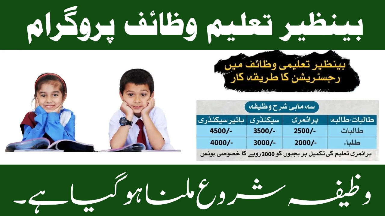 Benazir Taleemi Wazaaif 2025 Stipend Has Started