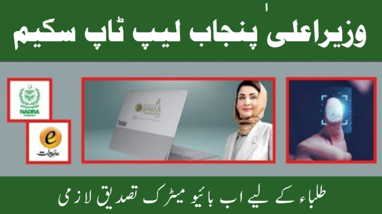 CM Punjab Laptop Scheme